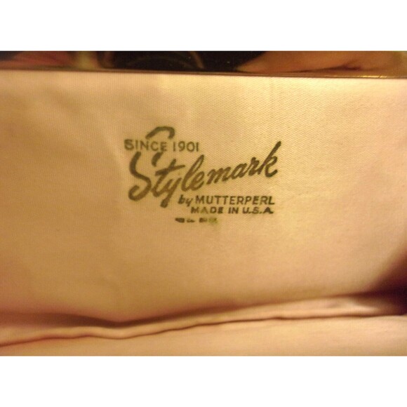 Stylemark by Mutterperl Vintage Kisslock Pearl Evening Bag Chain Strap Clutch - Picture 5 of 5